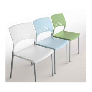 Silla de espera concha plástica
