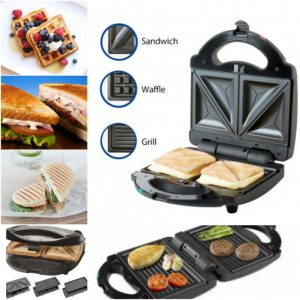 Sandwichera Multifuncional de Acero Inoxidable (MARCA PREMIUM)
